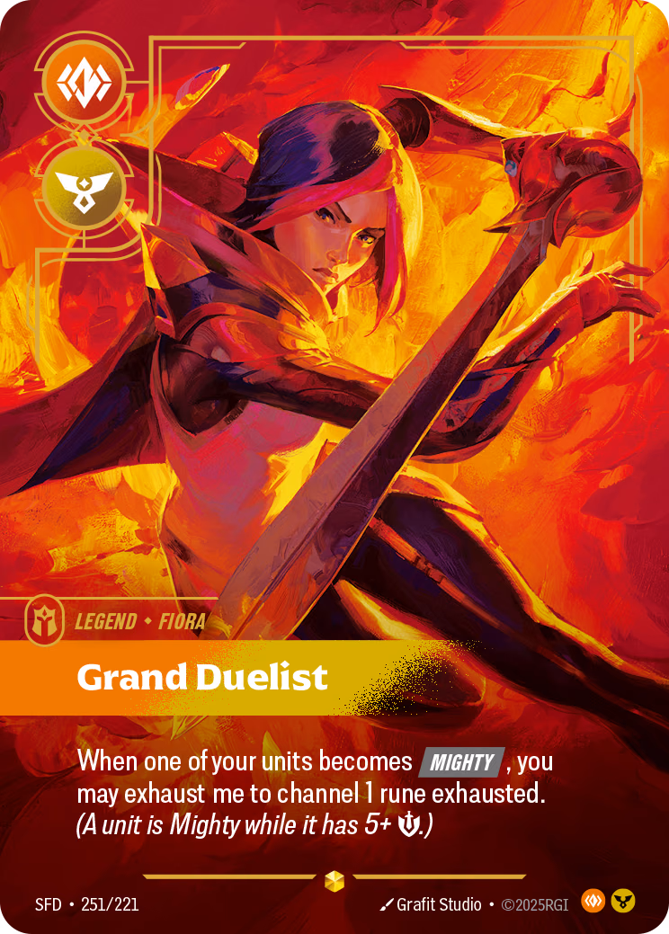 Fiora, Grand Duelist SFD-251/221 Riftbound card