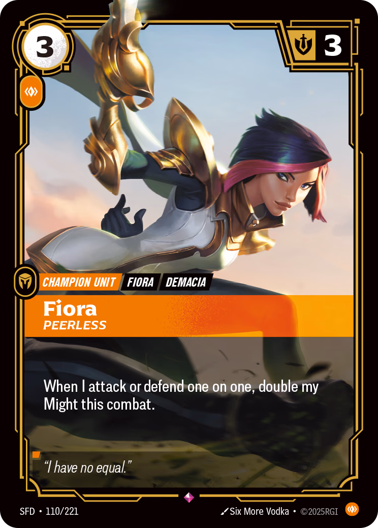 Fiora SFD-110/221 Riftbound card