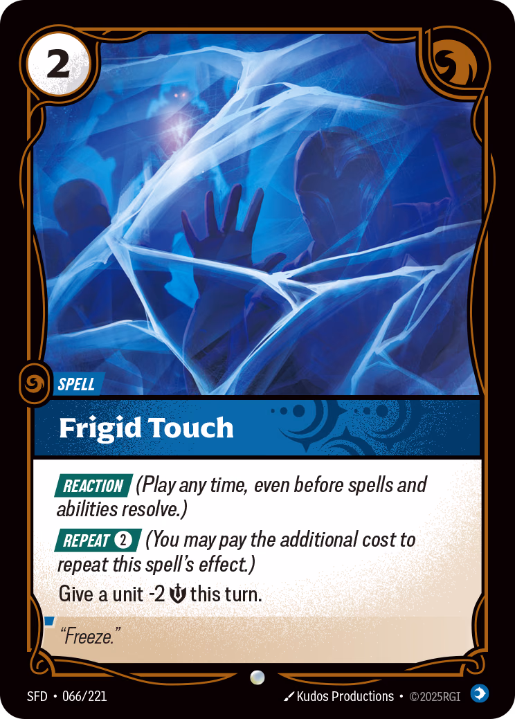 Frigid Touch SFD-066/221 Riftbound card