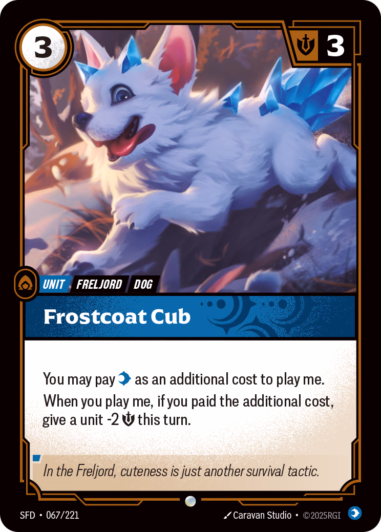 Frostcoat Cub SFD-067/221 Riftbound card