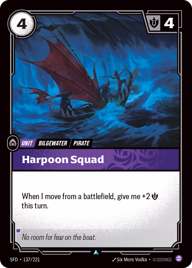 Harpoon Squad SFD-137/221 Riftbound card