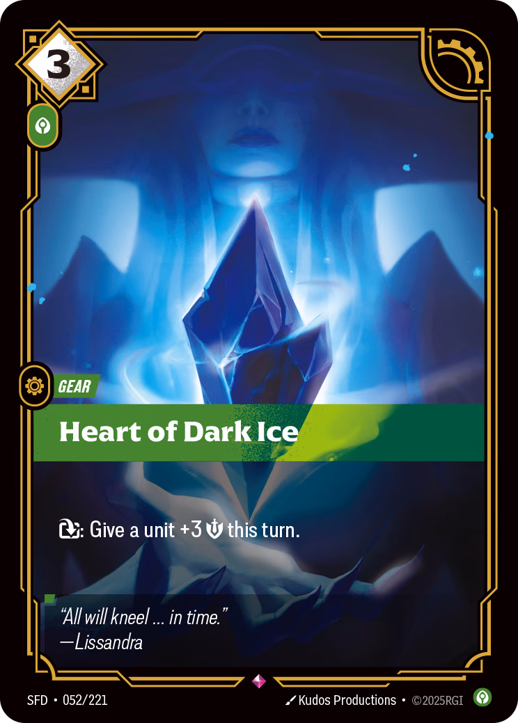 Heart of Dark Ice SFD-052/221 Riftbound card