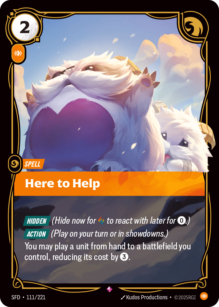 Here to Help SFD-111/221 Riftbound card