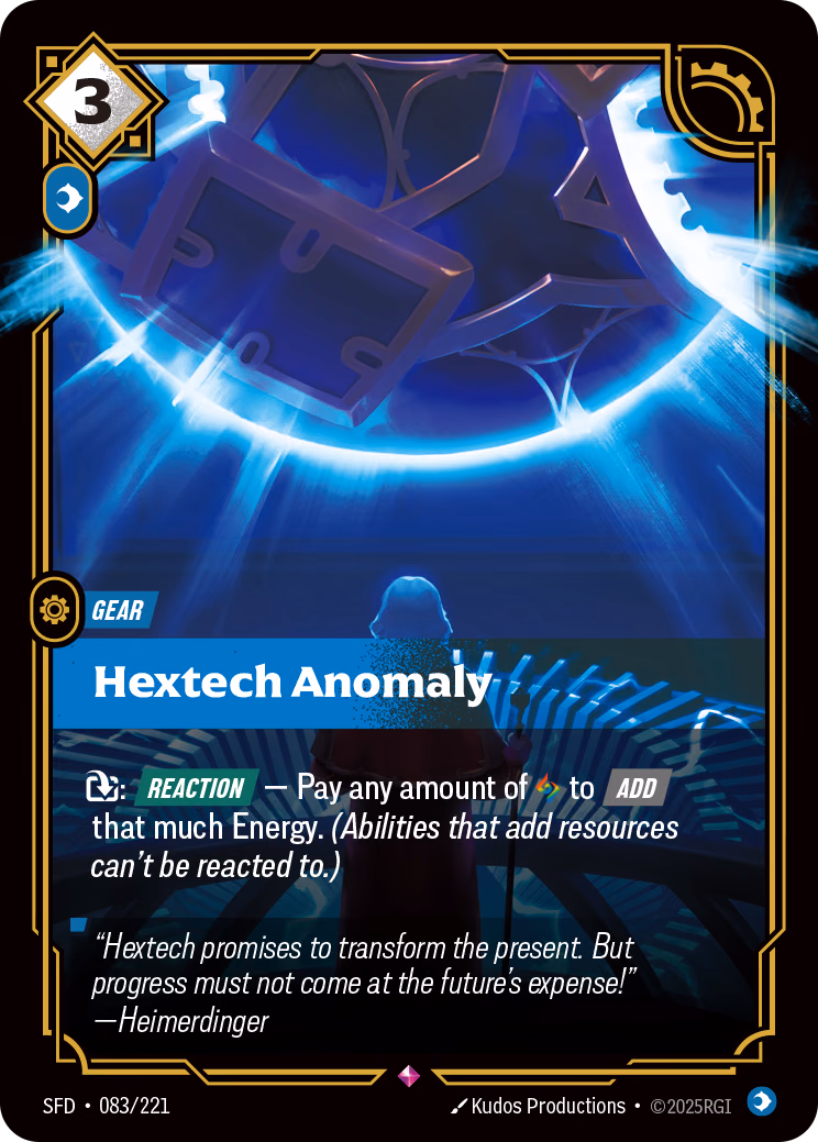 Hextech Anomaly SFD-083/221 Riftbound card