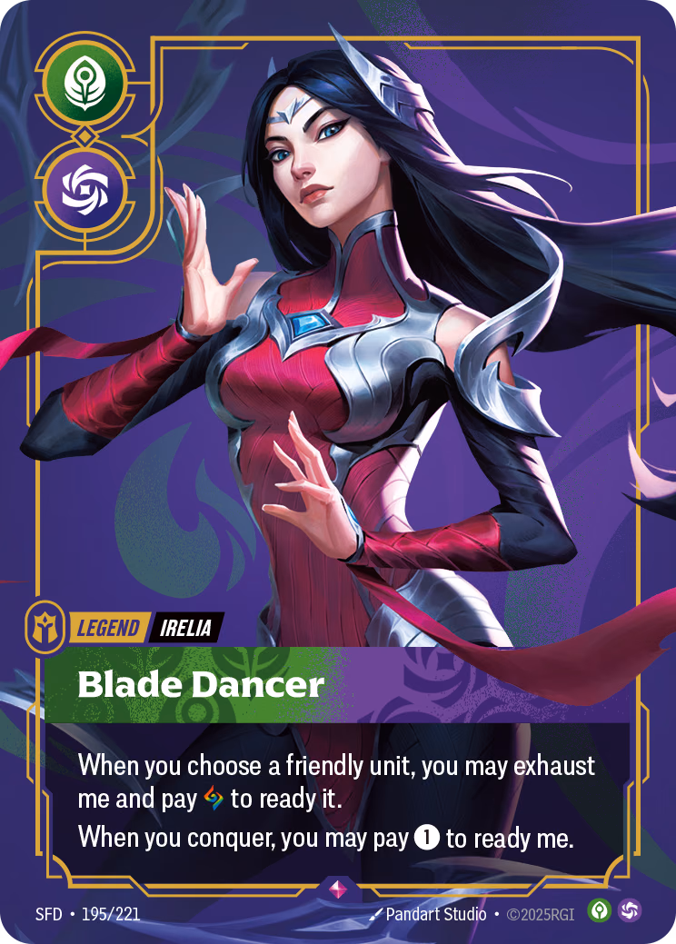 Irelia, Blade Dancer SFD-195/221 Riftbound card
