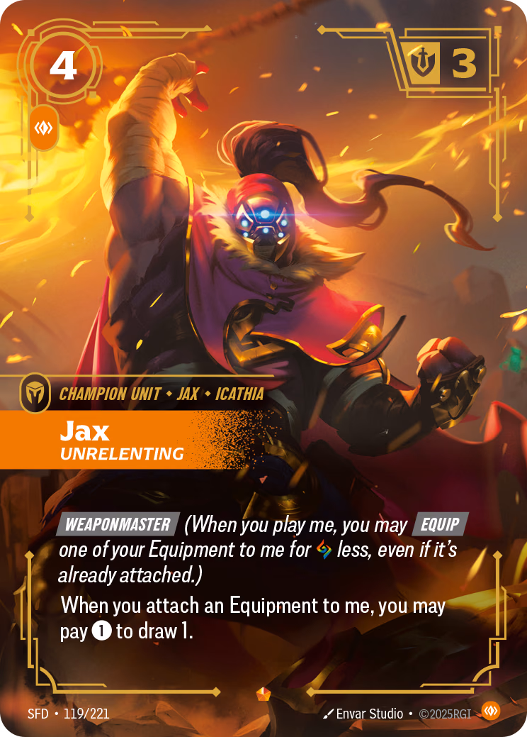 Jax SFD-119/221 Riftbound card