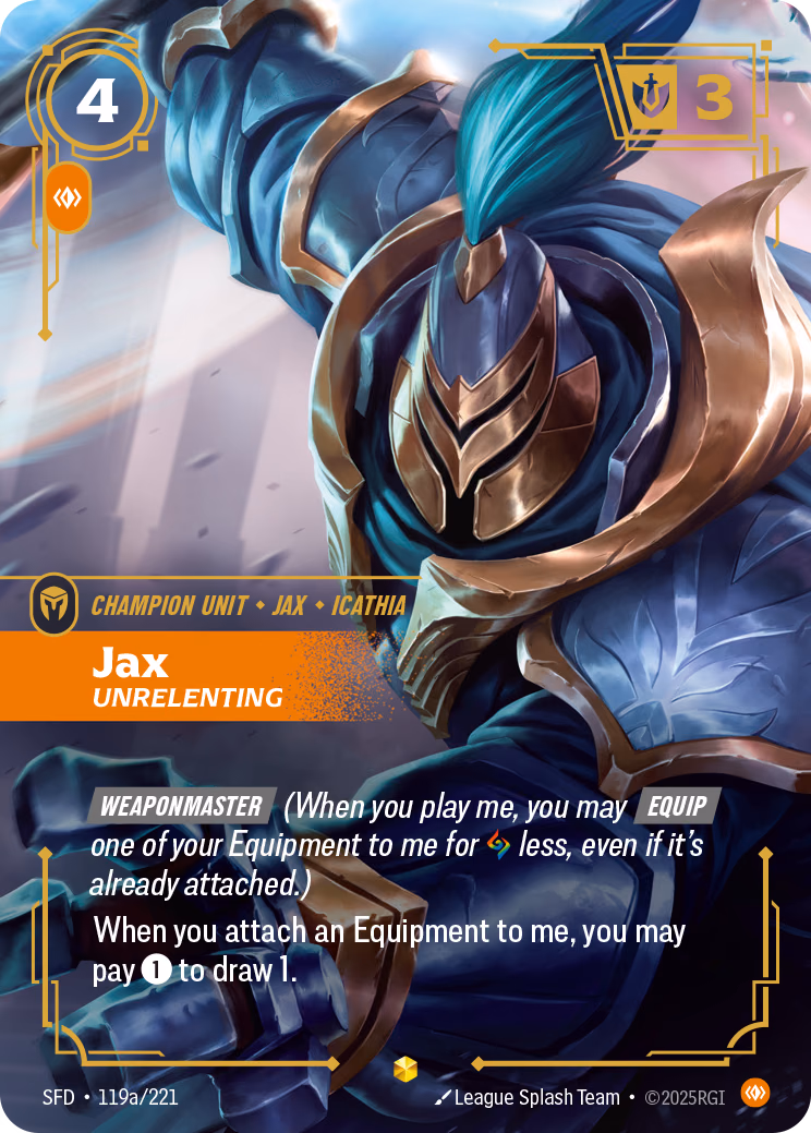 Jax SFD-119a/221 Riftbound card
