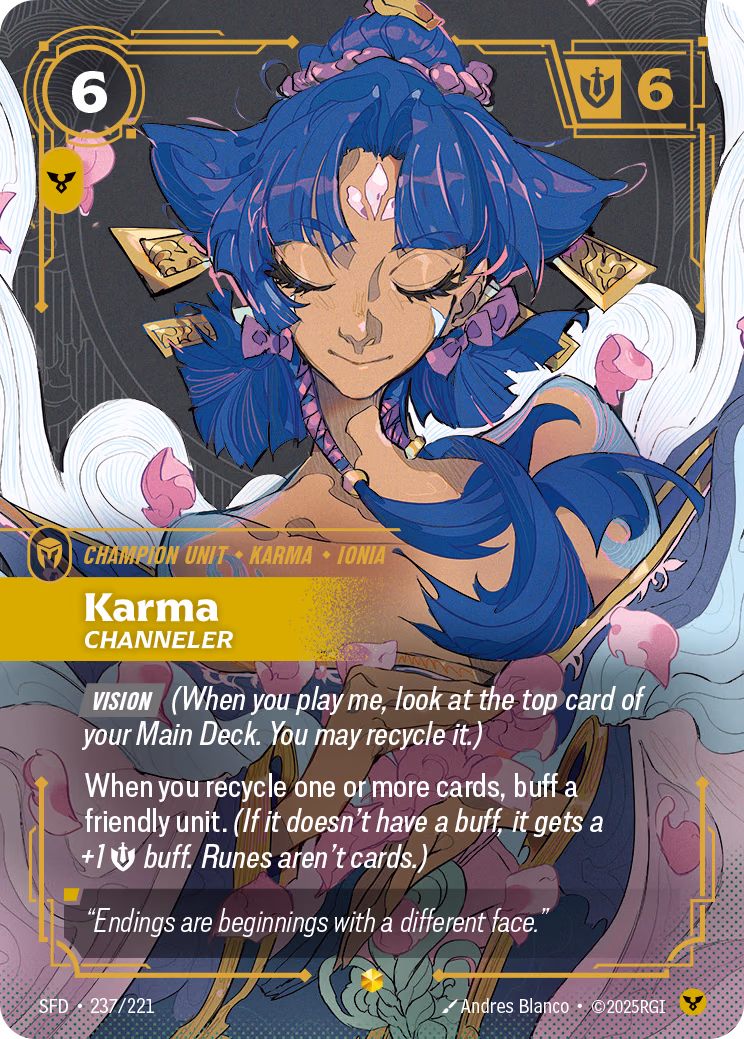 Karma, Channeler SFD-237/221 Riftbound card