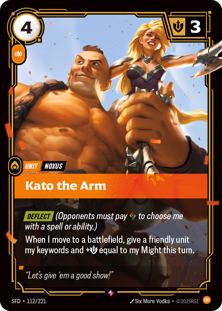 Kato the Arm SFD-112/221 Riftbound card