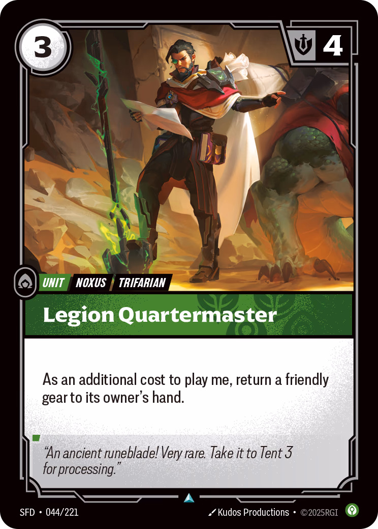Legion Quartermaster SFD-044/221 Riftbound card