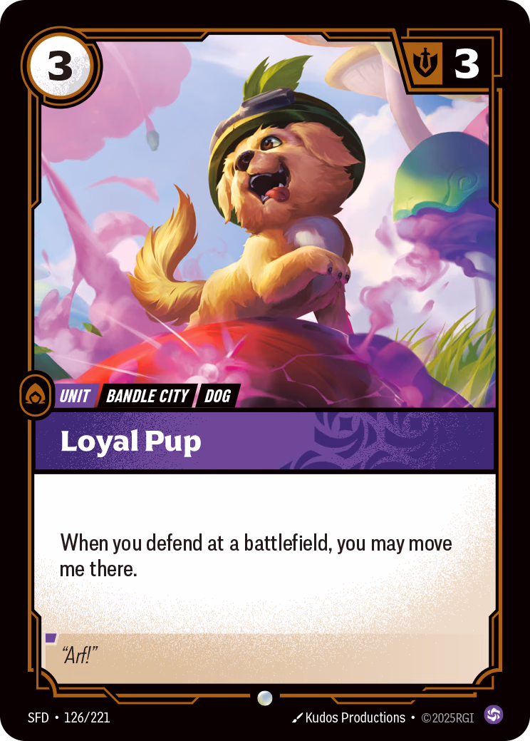 Loyal Pup SFD-126/221 Riftbound card
