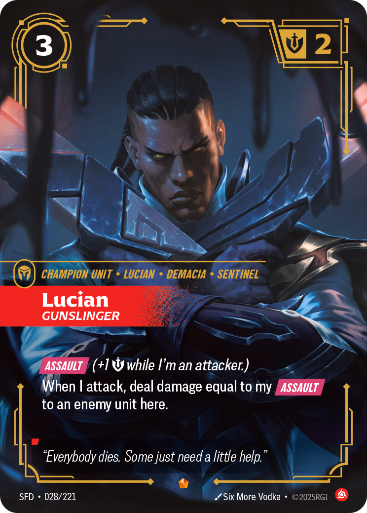 Lucian SFD-028/221 Riftbound card