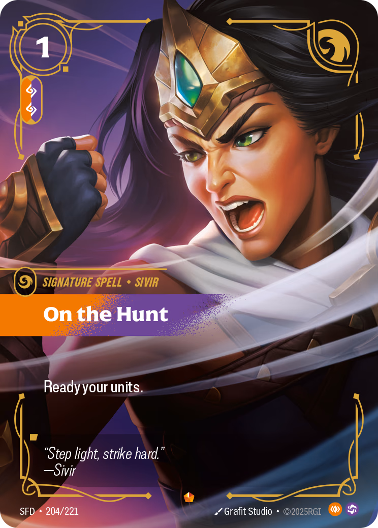On the Hunt SFD-204/221 Riftbound card