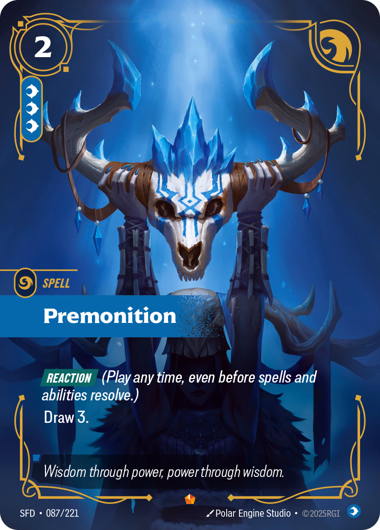 Premonition SFD-087/221 Riftbound card