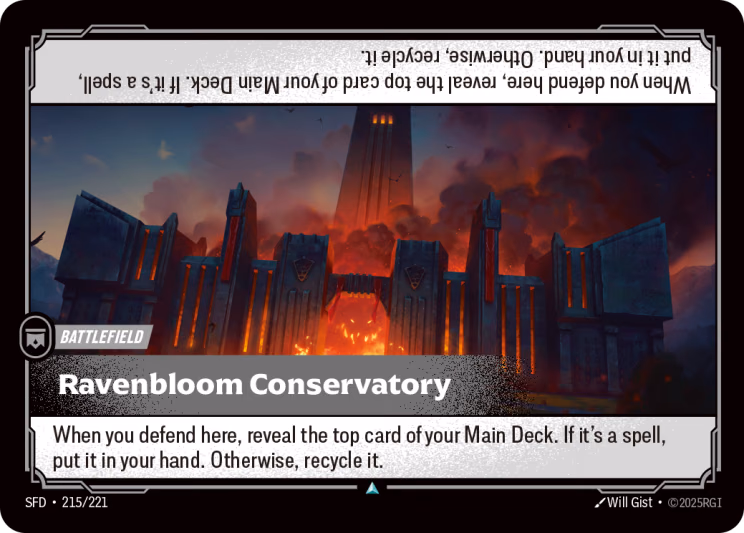 Ravenbloom Conservatory SFD-215/221 Riftbound card