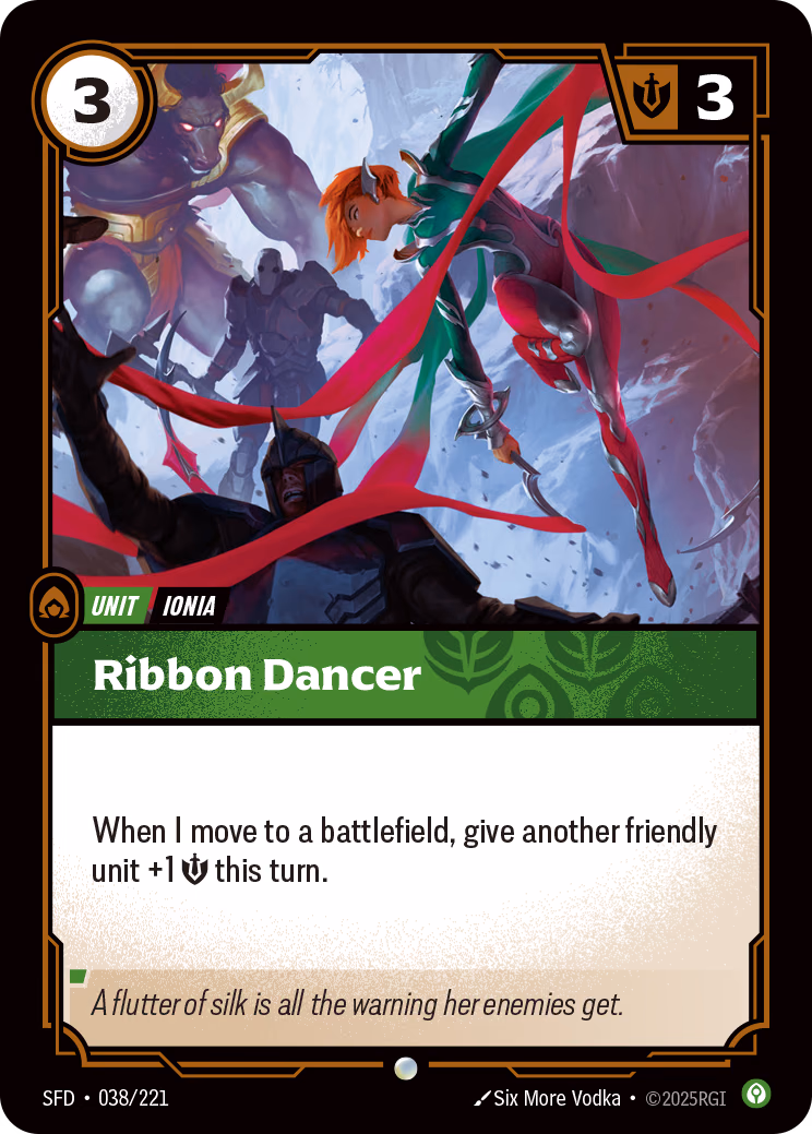 Ribbon Dancer SFD-038/221 Riftbound card