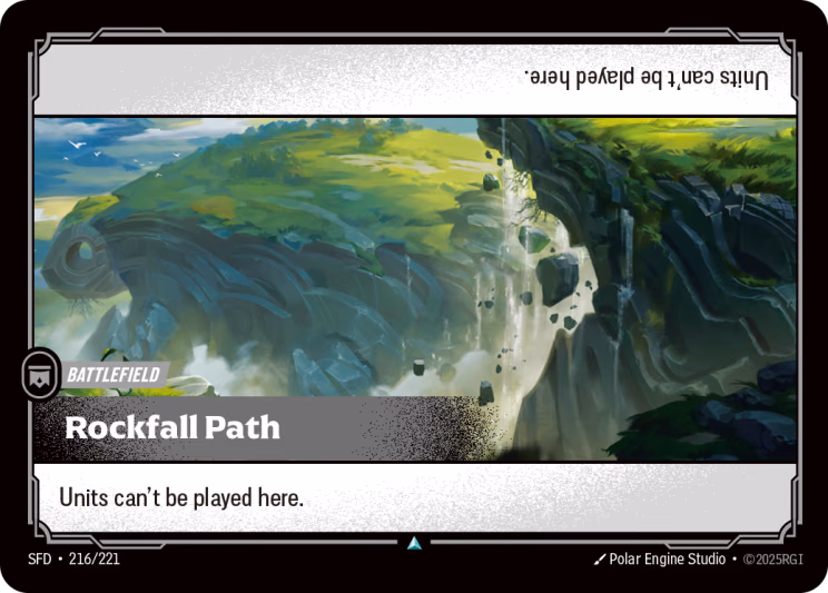 Rockfall Path SFD-216/221 Riftbound card