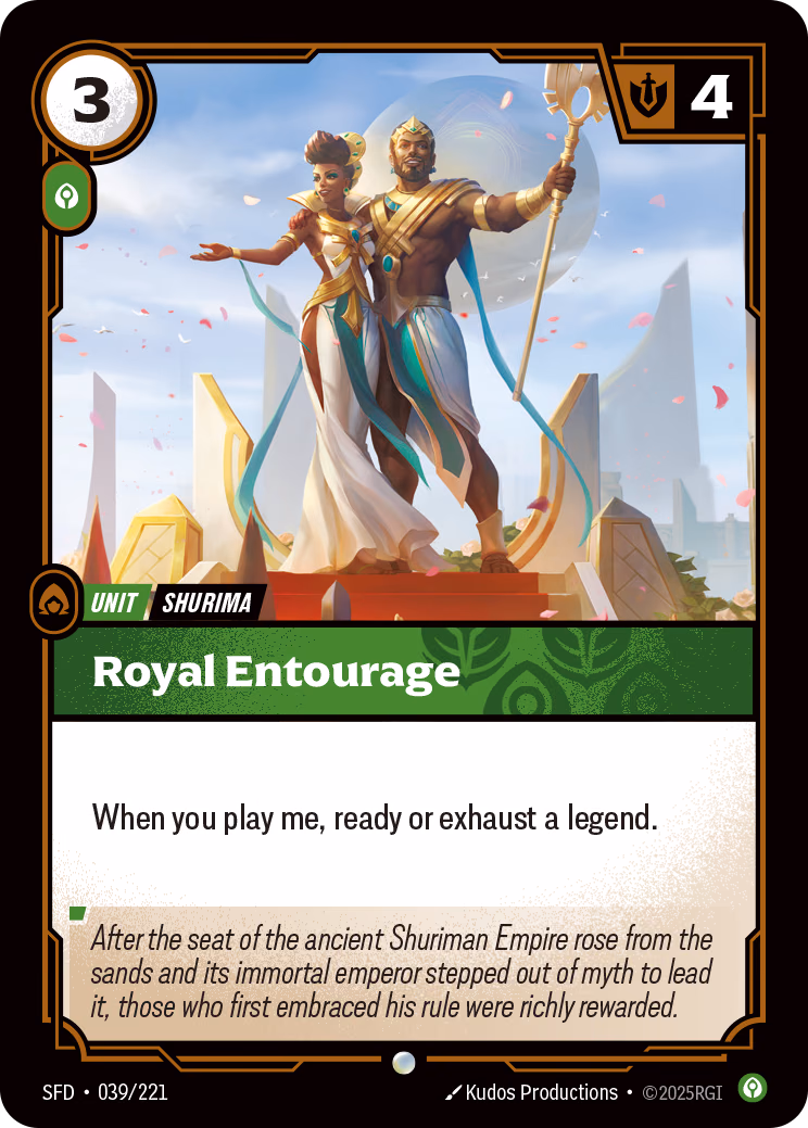 Royal Entourage SFD-039/221 Riftbound card