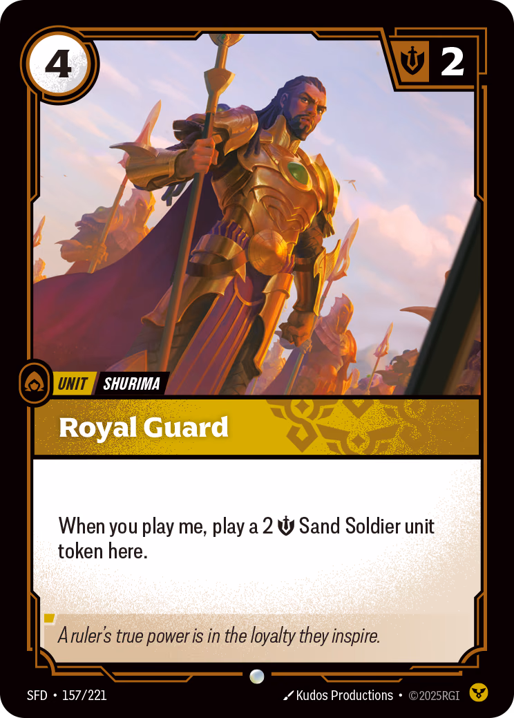 Royal Guard SFD-157/221 Riftbound card