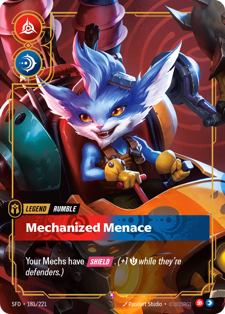 Rumble, Mechanized Menace SFD-181/221 Riftbound card