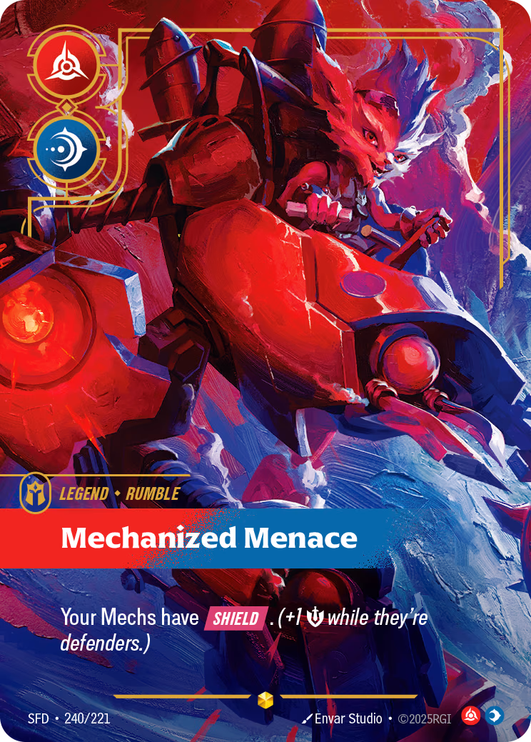 Rumble, Mechanized Menace SFD-240/221 Riftbound card