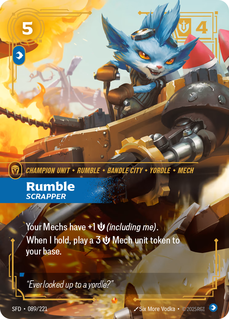 Rumble, Scrapper SFD-089/221 Riftbound card