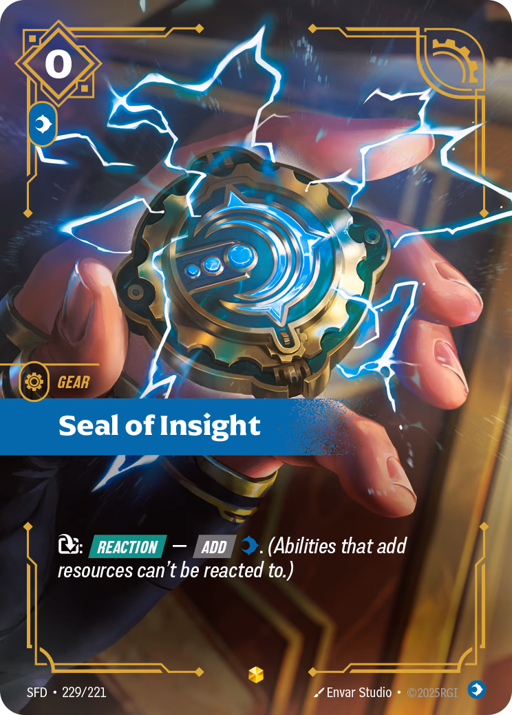 Seal of Insight SFD-229/221 Riftbound card