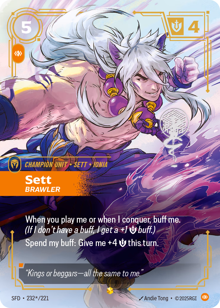 Sett SFD-232*/221 Riftbound card