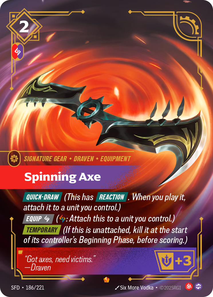 Spinning Axe SFD-186/221 Riftbound card