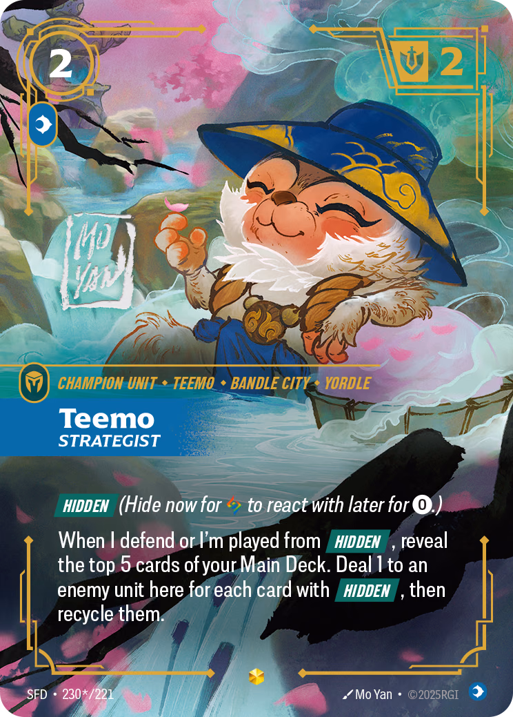 Teemo, Strategist SFD-230*/221 Riftbound card