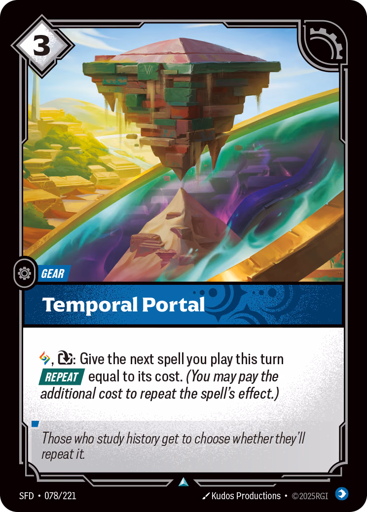 Temporal Portal SFD-078/221 Riftbound card