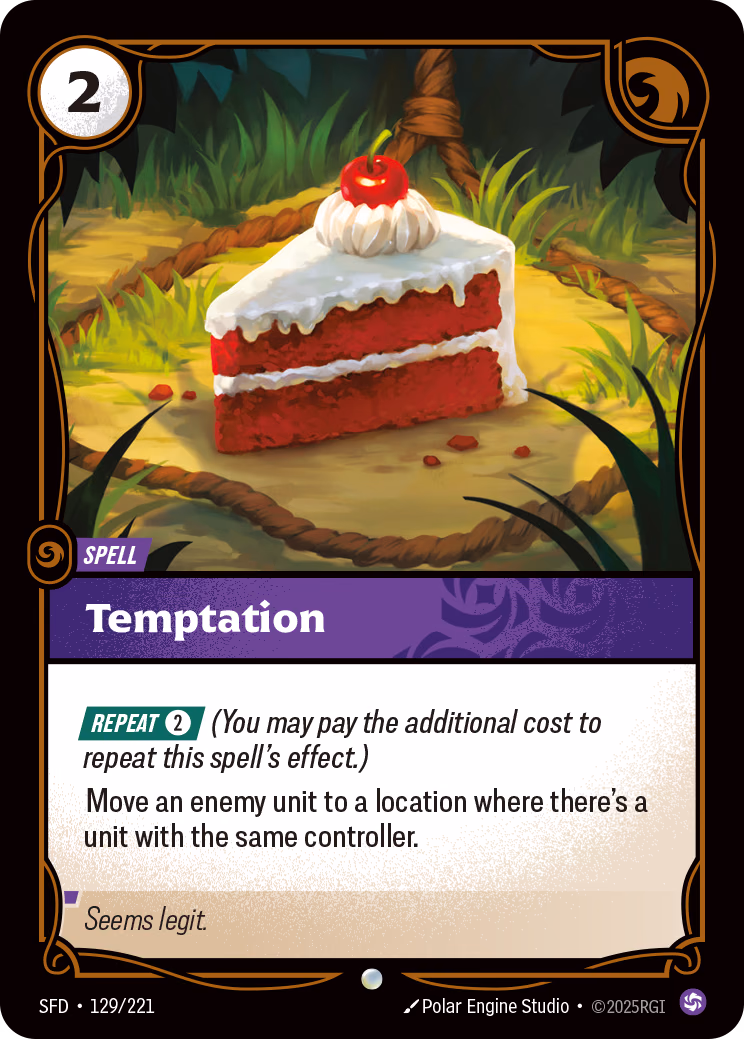 Temptation SFD-129/221 Riftbound card