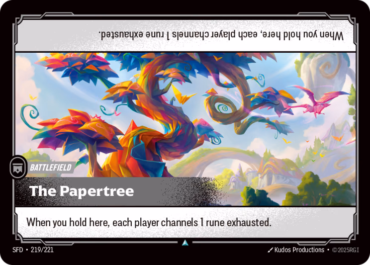 The Papertree SFD-219/221 Riftbound card
