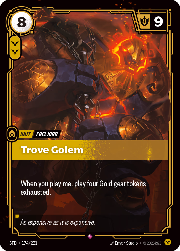 Trove Golem SFD-174/221 Riftbound card