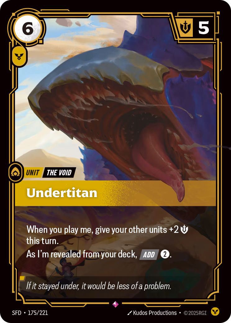 Undertitan SFD-175/221 Riftbound card