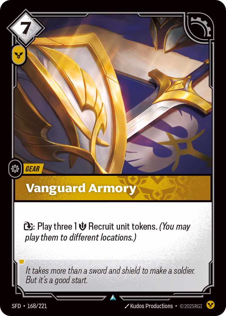 Vanguard Armory SFD-168/221 Riftbound card