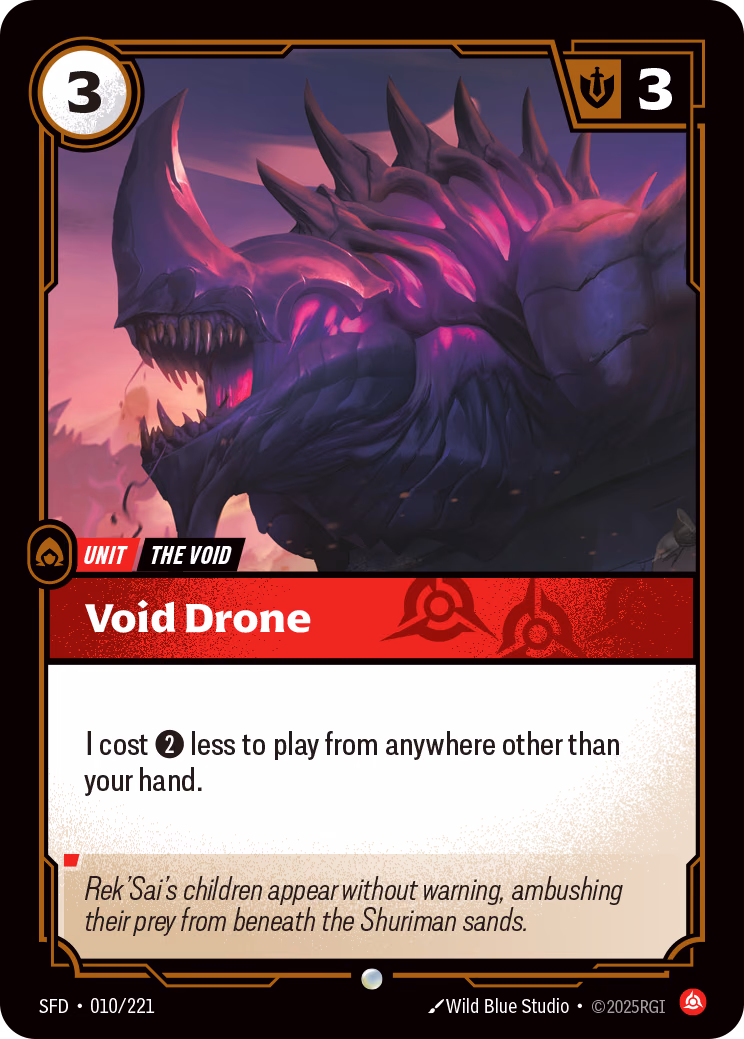 Void Drone SFD-010/221 Riftbound card