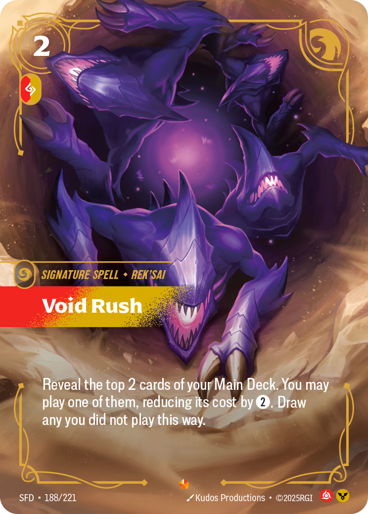Void Rush SFD-188/221 Riftbound card