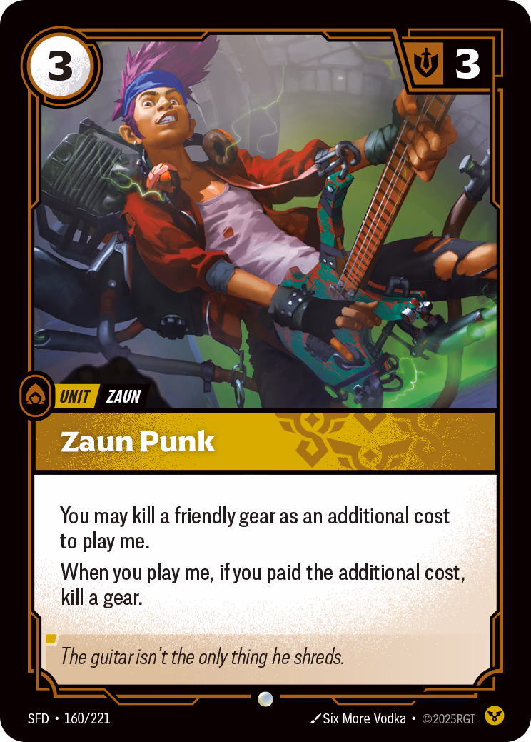 Zaun Punk SFD-160/221 Riftbound card