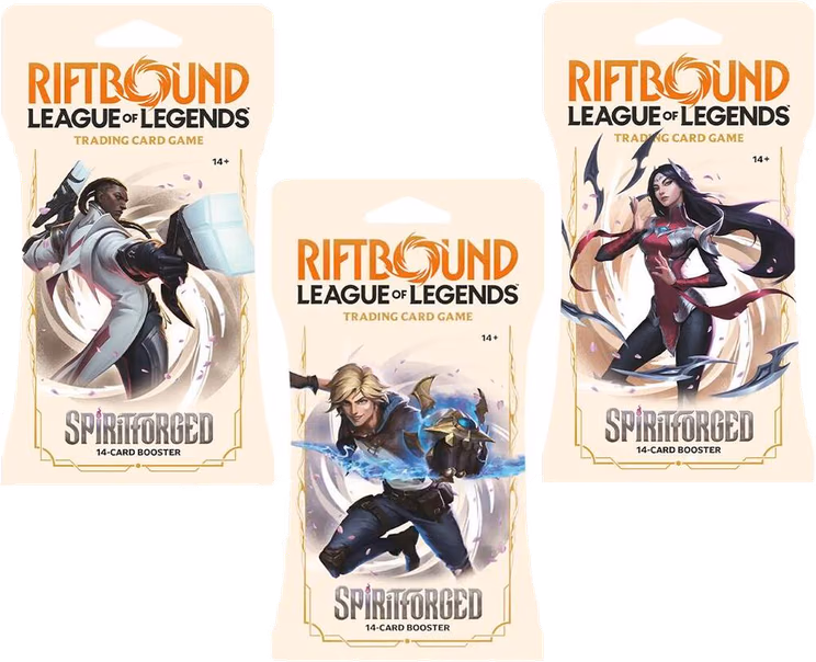 Riftbound Spiritforged Sleeved Booster Pack Art Bundle [Set of 3]