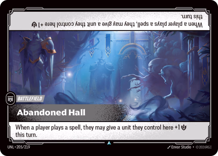 Abandoned Hall UNL-205/219 Riftbound card