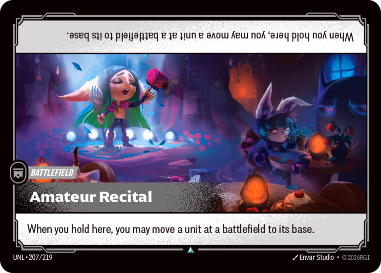 Amateur Recital UNL-207/219 Riftbound card
