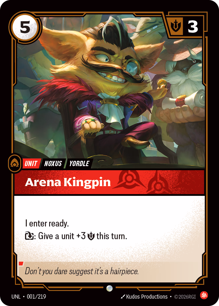 Arena Kingpin UNL-001/219 Riftbound card