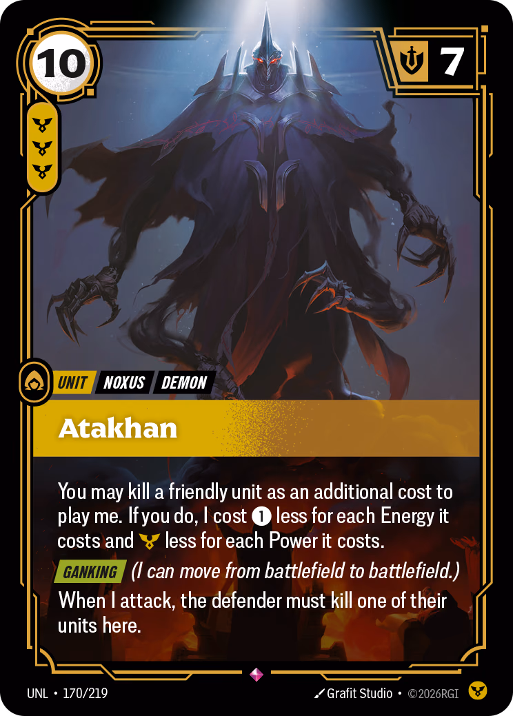 Atakhan UNL-170/219 Riftbound card