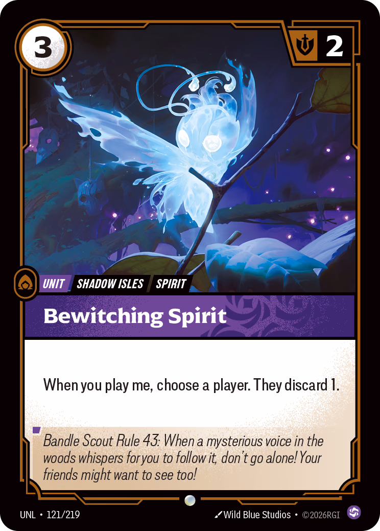 Bewitching Spirit UNL-121/219 Riftbound card