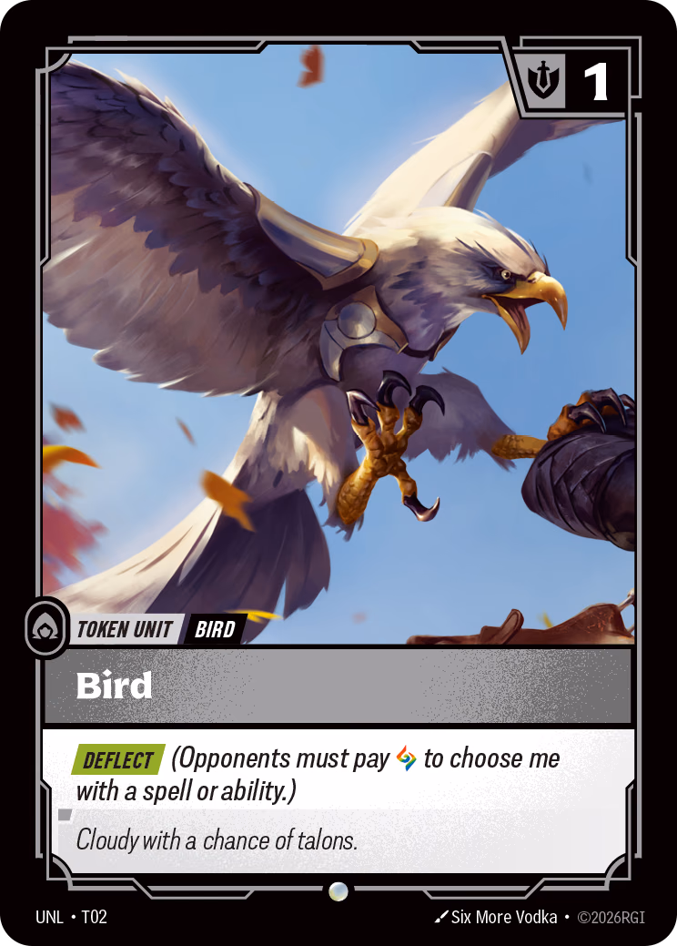 Bird UNL-T02 Riftbound card