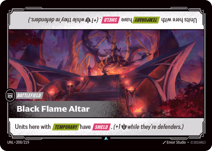 Black Flame Altar UNL-208/219 Riftbound card