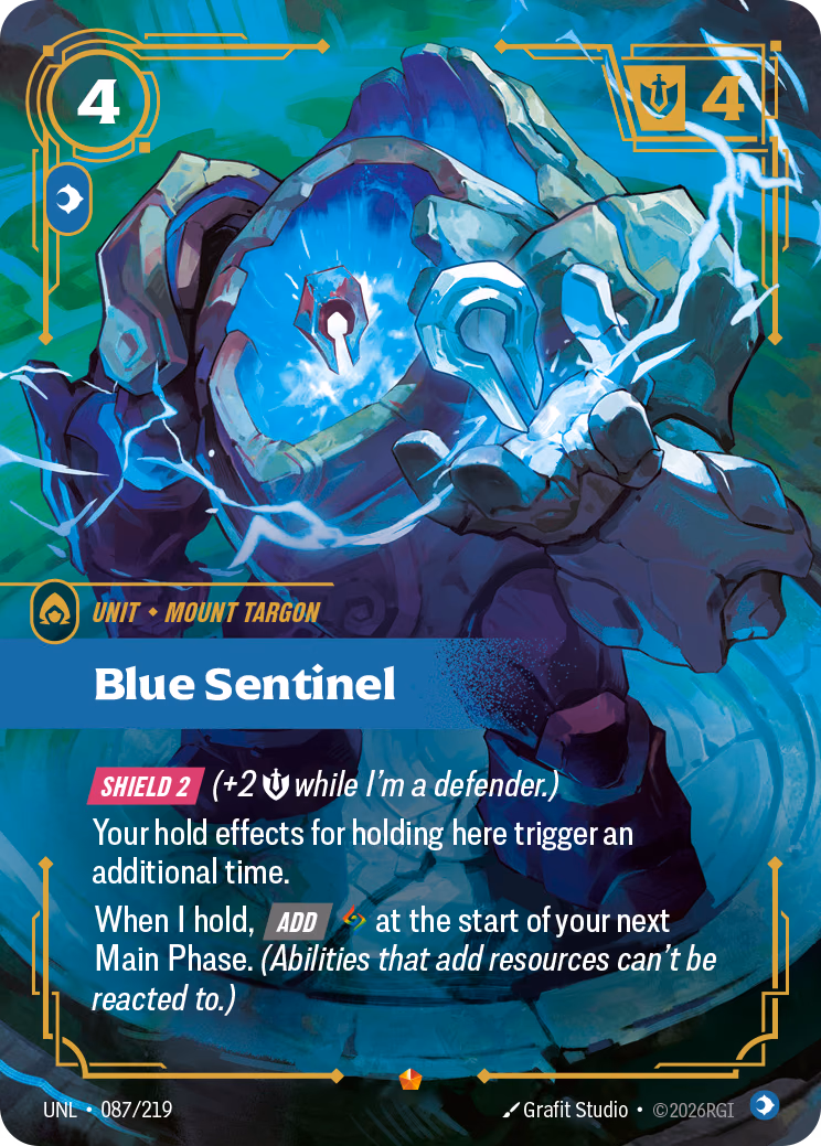 Blue Sentinel UNL-087/219 Riftbound card