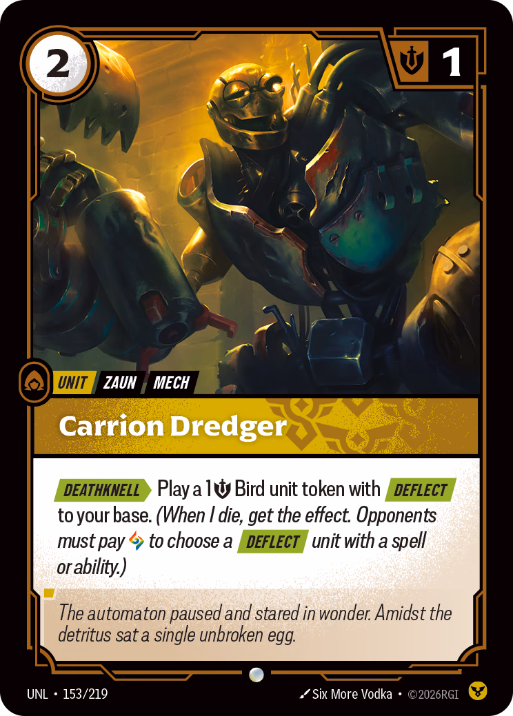 Carrion Dredger UNL-153/219 Riftbound card