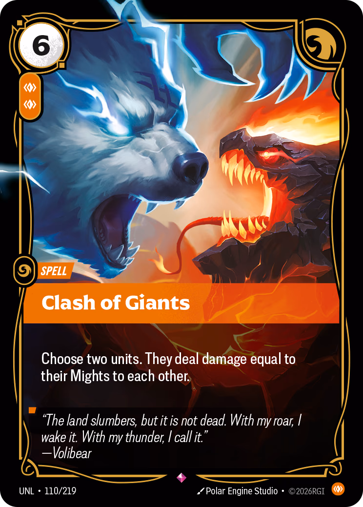 Clash of Giants UNL-110/219 Riftbound card